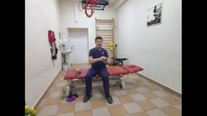 Занятие по лечебной физкультуре. Кузяков Сергей Николаевич.