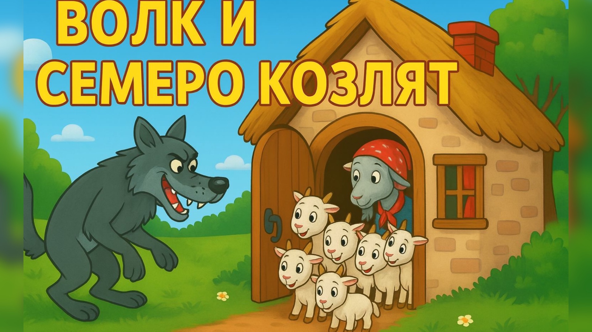 Волк и Семеро Козлят — Поучительная Сказка | Слушать онлайн смотреть онлайн
