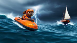 🌊 Приключения Зумы: Песенка Щенячий патруль для детей 🐶