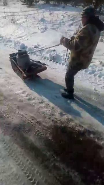 типа сибирский Емеля поезжайте сани сами