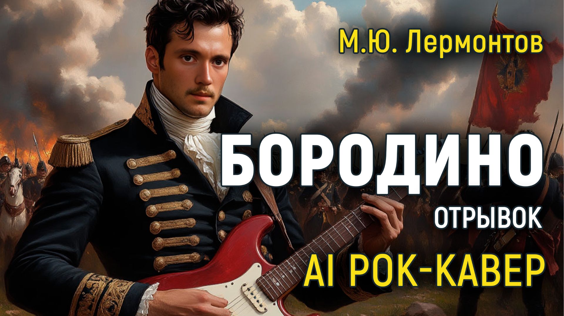 Бородино (отрывок) М.Ю. Лермонтов песня AI рок-кавер смотреть онлайн