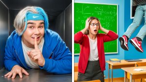 10 СПОСОБОВ СБЕЖАТЬ ИЗ ШКОЛЫ от ЗЛОЙ УЧИЛКИ !