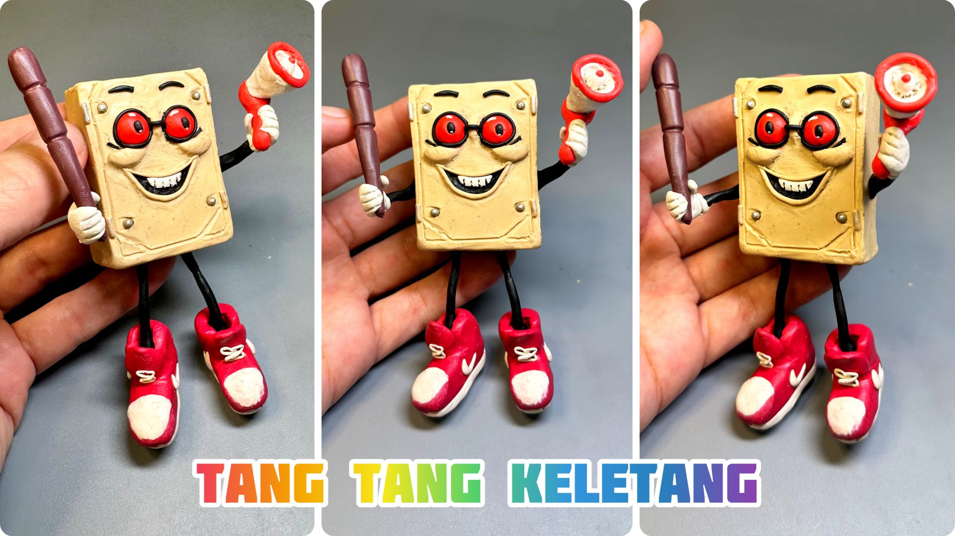 Tang Tang Keletang Brainrot мем из пластилина