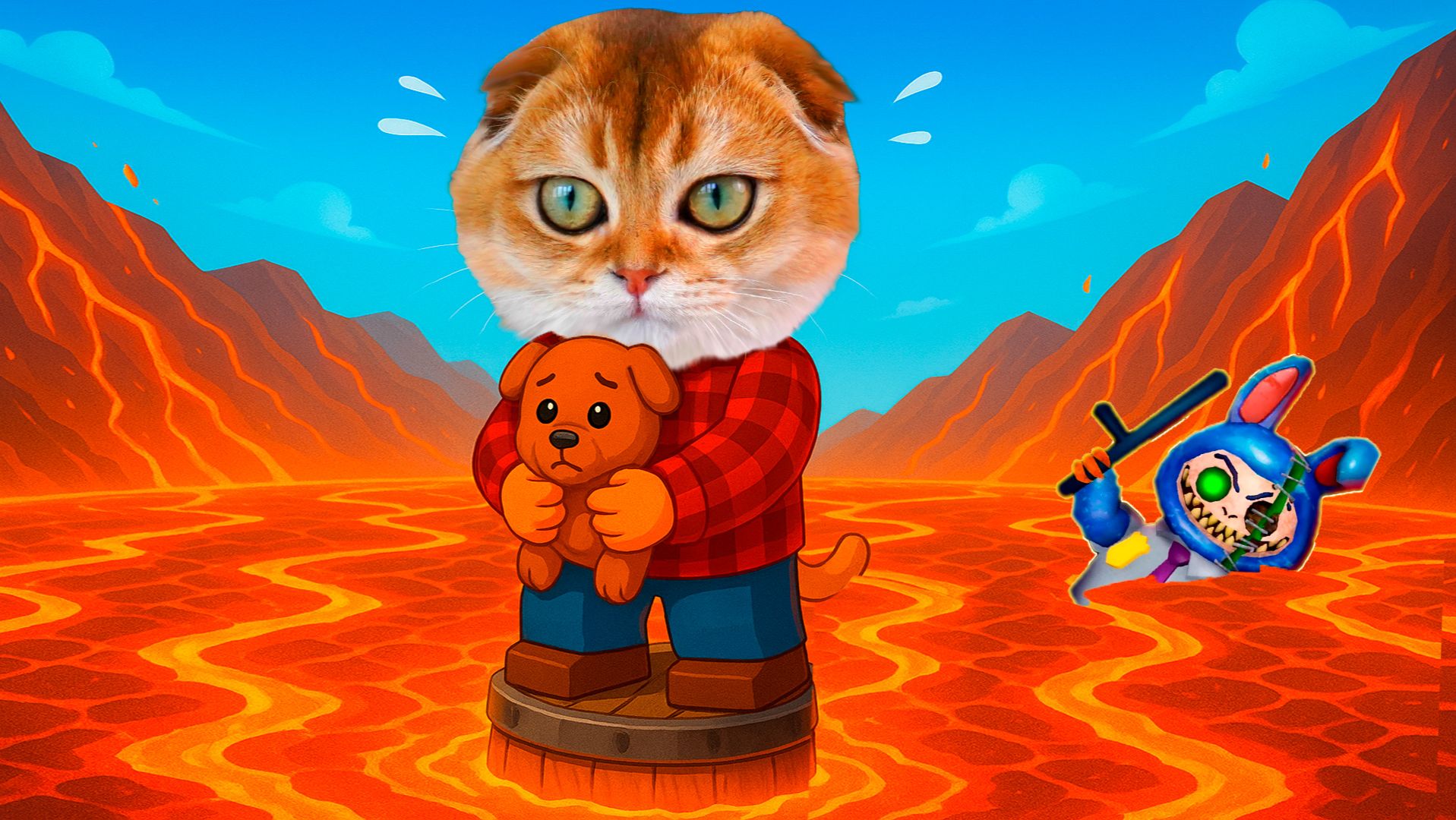 Выживаю в игре ПОЛ ЭТО ЛАВА смотреть онлайн