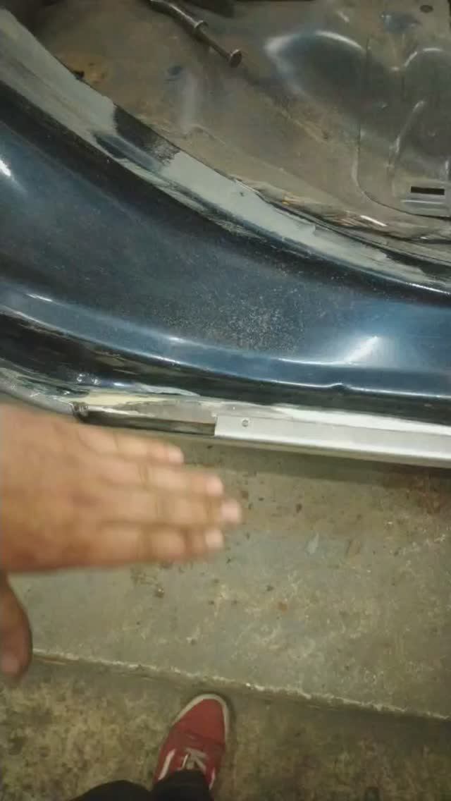 Подгоняю порог под битый кузов смотреть онлайн