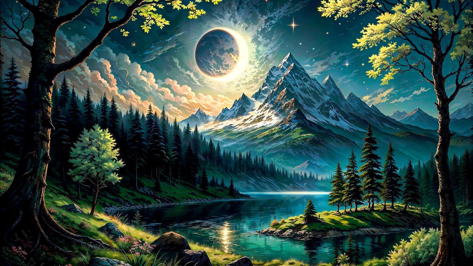 ОЧЕНЬ КРАСИВАЯ УСПОКАИВАЮЩАЯ МУЗЫКА ДЛЯ СНА 🎵 ПОДЛУННАЯ ЛЕСНАЯ РАССЛАБЛЯЮЩАЯ МУЗЫКА ДЛЯ ДУШИ смотреть онлайн