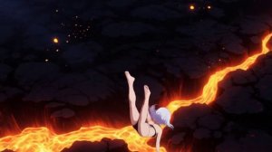 Упала в огонь