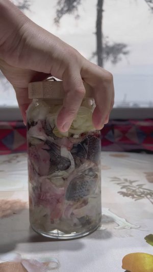 Солим рыбу в стеклянке pandasakha #shorts
