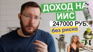 Заработал на ИИС 247 тысяч рублей за 3 года почти без риска. Доходность 47% за 3 года (15% годовых)