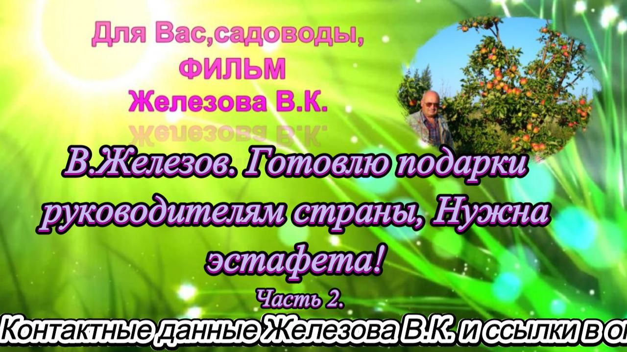 В.Железов. Готовлю подарки руководителям страны, Нужна эстафета! Часть 2. смотреть онлайн