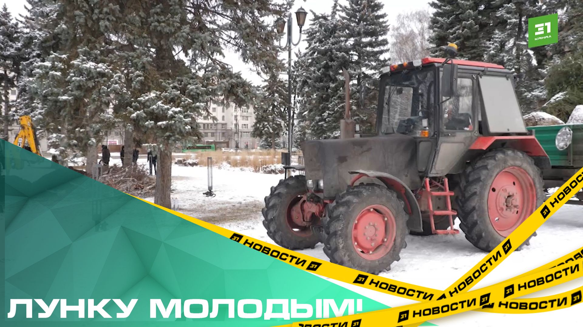 Лунку молодым! На площади Революции заменили погибшие деревья смотреть онлайн