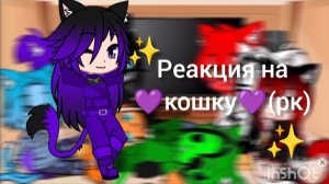 Реакция разноцветных котов на 💜кошка💜(рк) 2/?