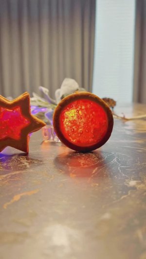 Стеклянное печенье! Настоящее новогоднее чудо!