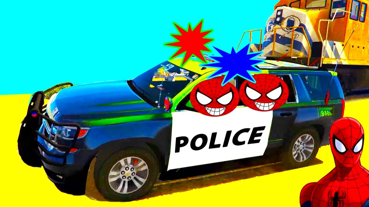 Мультфильмы про машинки. Пожарные и полицейские машины для детей. Монстр-трек и танк для супергероев