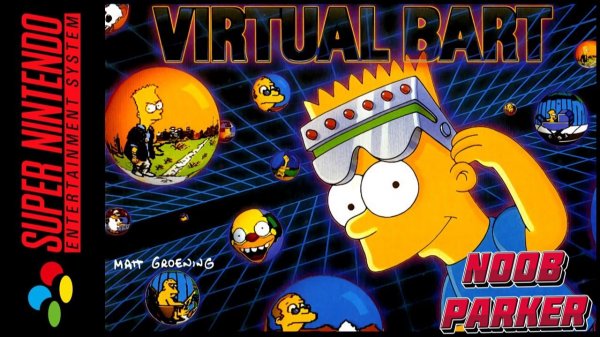 Simpsons Virtual Bart Super Nintendo Snes Ретро аркада