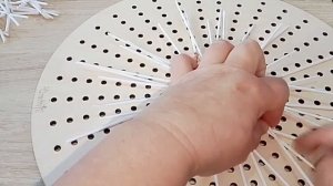 ажур из бумажной лозы, снежинка