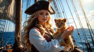 АУДИОКНИГА ПОЛНОСТЬЮ  КОРОЛЕВА ПИРАТСКИХ МОРЕЙ: От беглянки до легенды ☠️ Любовное фэнтези, магия