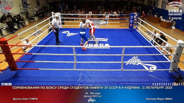 104 пф 63.5 кг Дончик Олег ГУМРФ Хайлоев Марат МВАА