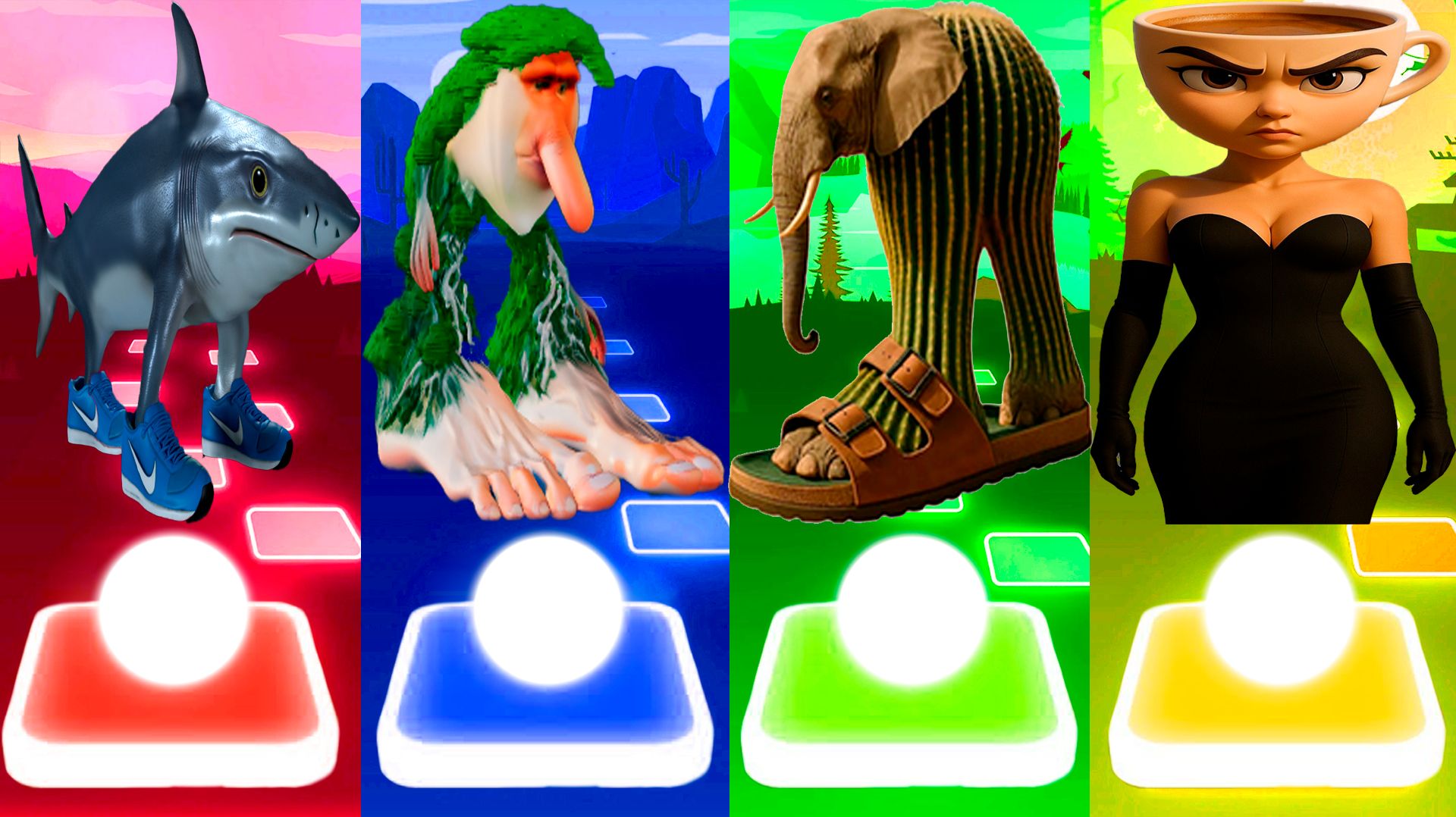 ТРАЛАЛЕРО ТРАЛАЛА 🆚 БРР БРР ПАТАПИМ 🆚 ЛИРИЛИ ЛАРИЛА 🆚 БАЛЕРИНА КАПУЧИНО | Tiles Hop №311 смотреть онлайн