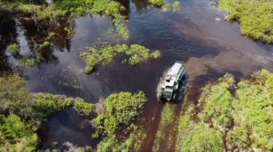 Васюганские болота, как мы добирались на вездеходе до работы