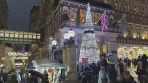 Рождественские огни Лондона ✨☔️ Пешеходная экскурсия по дождливому Вест-Энду 2025 🎄