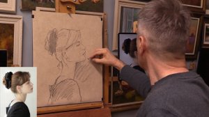 Быстрое построение каркаса рисунка с помощью триографа. Техническое видео