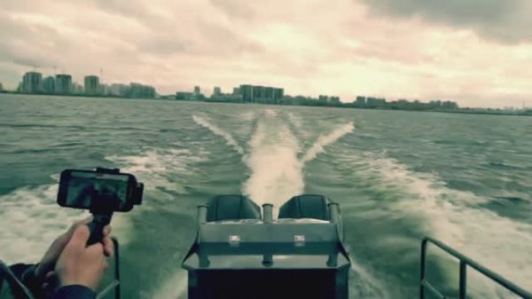 Backstage съемок обзора Easy Craft 750 в Санкт-Петербурге.