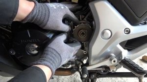 Honda NC750X замена цепи и звезд на мотоцикле