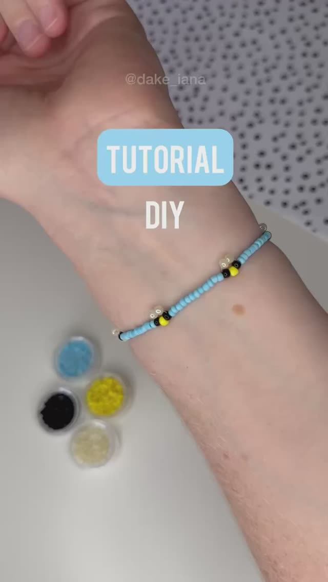 Браслет из бисера с пчелками 🐝 смотреть онлайн