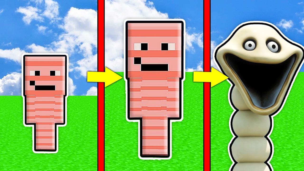 КАК МЕНЯЛСЯ ГОЛОДНЫЙ ЧЕРВЬ МОБ И ЕГО ЖИЗНЕННЫЙ ЦИКЛ В МАЙНКРАФТ ! ЭВОЛЮЦИЯ И ТРОЛЛИНГ смотреть онлайн