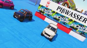 Мультик про супергероев: гонки на выживание Кто упадёт в воду? 🌊