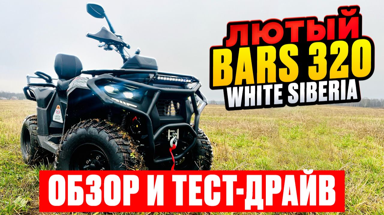 Квадроцикл White Siberia BARS 320 - ОБЗОР и ТЕСТ-ДРАЙВ! смотреть онлайн