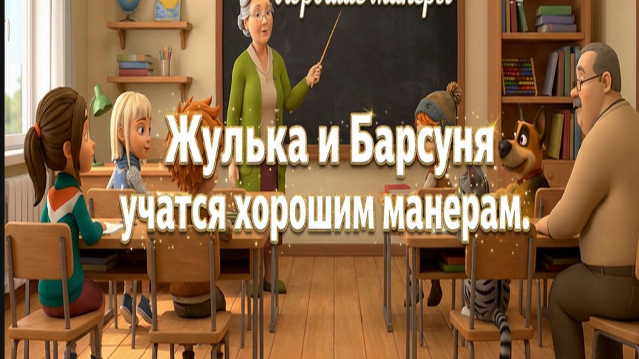 Жулька и Барсуня учатся хорошим манерам 🐾✨ | Добрый мультфильм о воспитании животных для детей смотреть онлайн