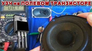 Удивительный УЗЧ на одном полевом транзисторе Схема шокирует простотой