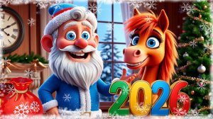 С Новым 2026 годом и Рождеством! Прикольные и Смешные Поздравления С Годом Лошади!