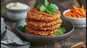 Солнечные морковные оладьи: пошаговый видеорецепт быстрого и вкусного завтрака ☀️