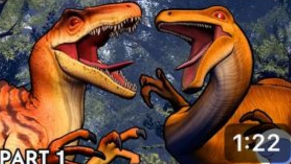 Спинораптор vs Галлимим|Анимация часть 1 (перезалив с Ютуба) смотреть онлайн