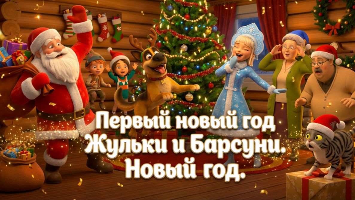 Первый Новый Год Жульки и Барсуни — добрая семейная новогодняя сказка о чудесах, традициях . смотреть онлайн