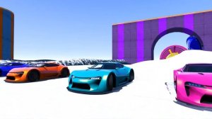 Безумные гонки супергероев — мультик про скорость и падения 🏁