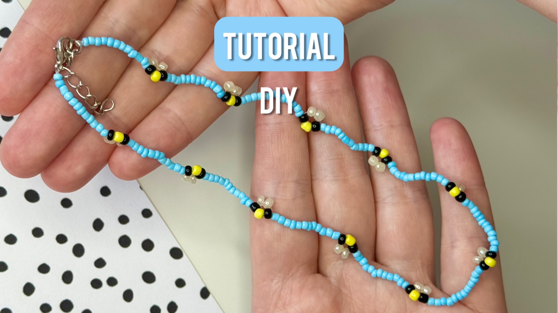 Как сделать чокер из бисера с пчелками 🐝 | Простой урок по плетению чокера из бисера своими руками смотреть онлайн