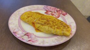 РОТТИ хрустящая слоенная лепешка,  жаренная БЕЗ МАСЛА. С сочной начинкой на завтрак  или перекус.