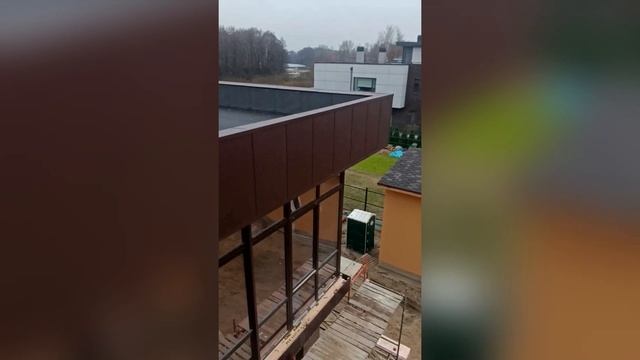 Монтаж парапета из фальцевой кровли ч. 2 | СтройВерх-рф