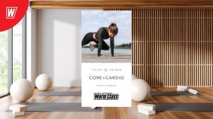 CORE & CARDIO с Аленой Климовой | 6 декабря 2025 | Онлайн-тренировки World Class