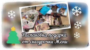 Распаковка подарка от Евгении ❤️ Новогодний обмен, организованный Снежаной 🩷