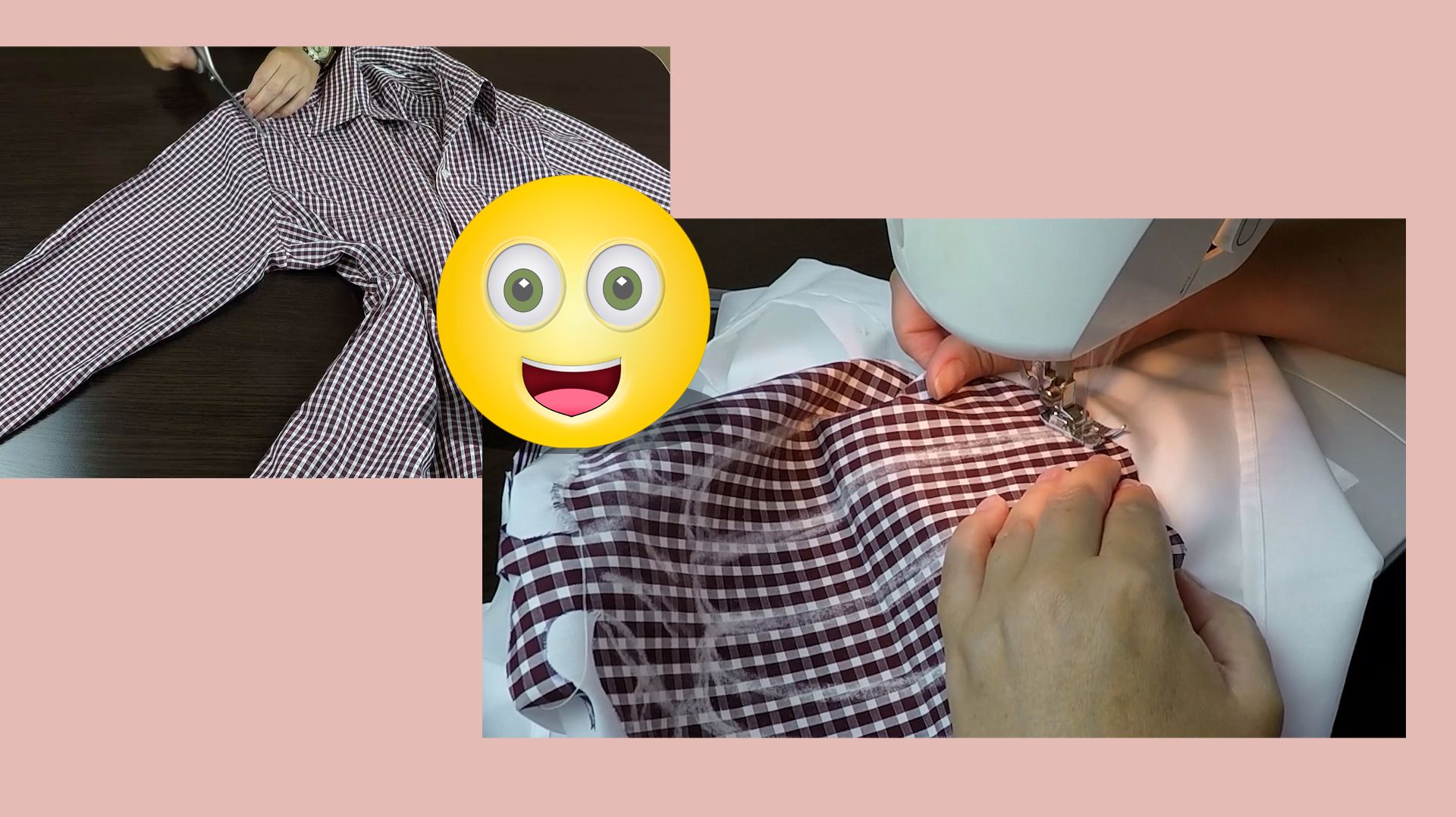 Чуть не выкинула старые рубашки мужа и правильно сделала. Сшила из них красоту для всей семьи. смотреть онлайн