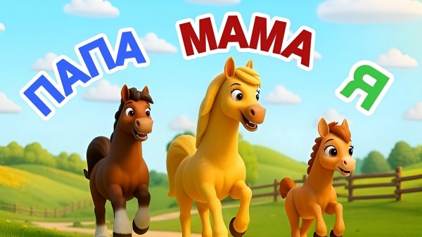 Животные и их родители! Мультик для малышей