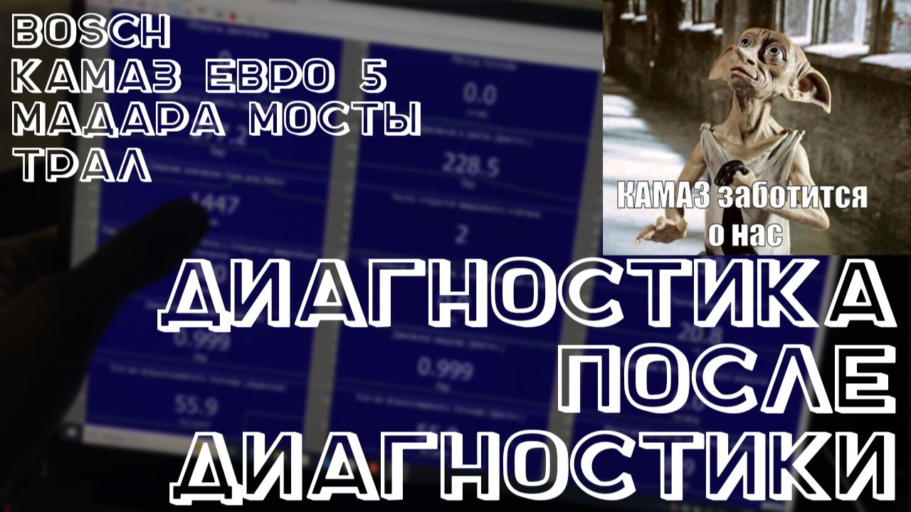 Диагностика после диагностики. Камаз Евро 5, Bosch, Трал и мадара мосты.