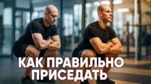 КАК ПРАВИЛЬНО ПРИСЕДАТЬ?