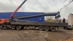 загрузка двух эстакад длиной 12 метров 2 часть