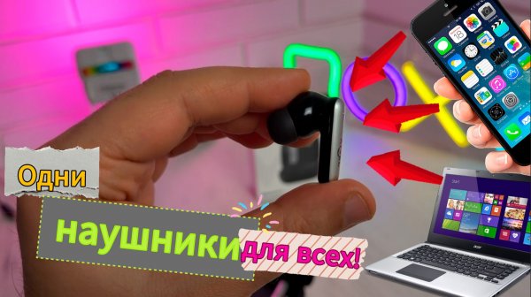 Наушники с одним подключением и шумоподавлением - Atvel S7 Life